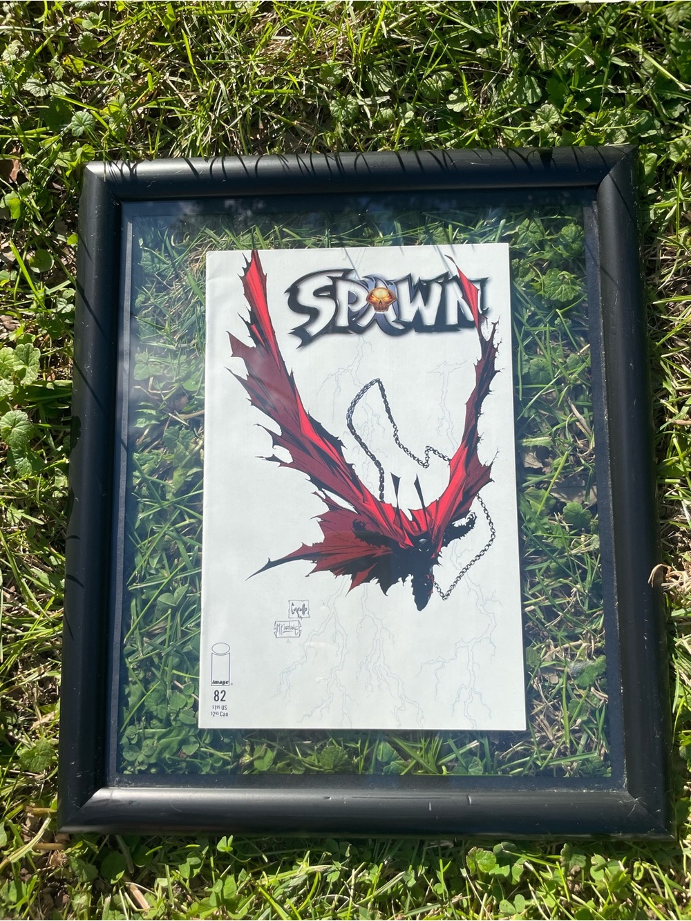 Spawn Comic Cover Framed Art - Red and Black